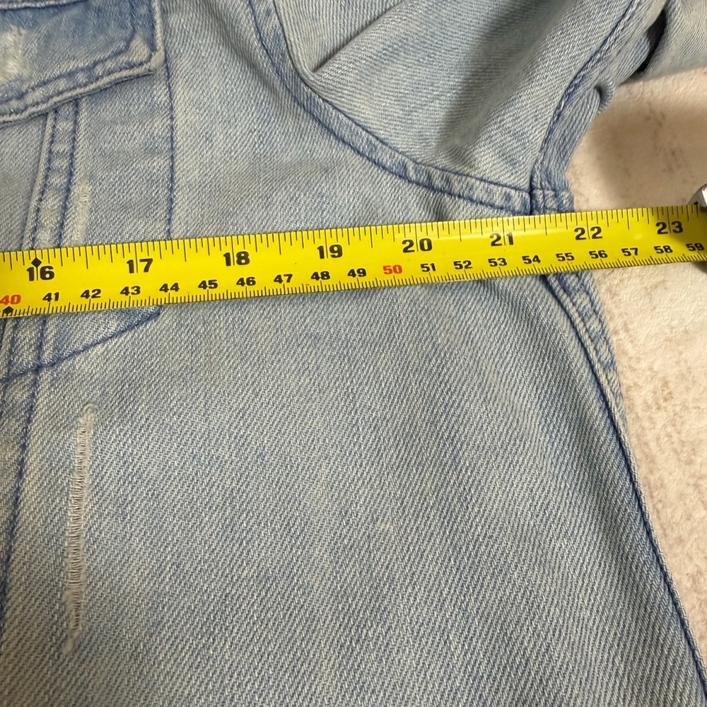 JayWalker Light Blue Distressed Denim Trucker Jacket - Picture 9 of 12